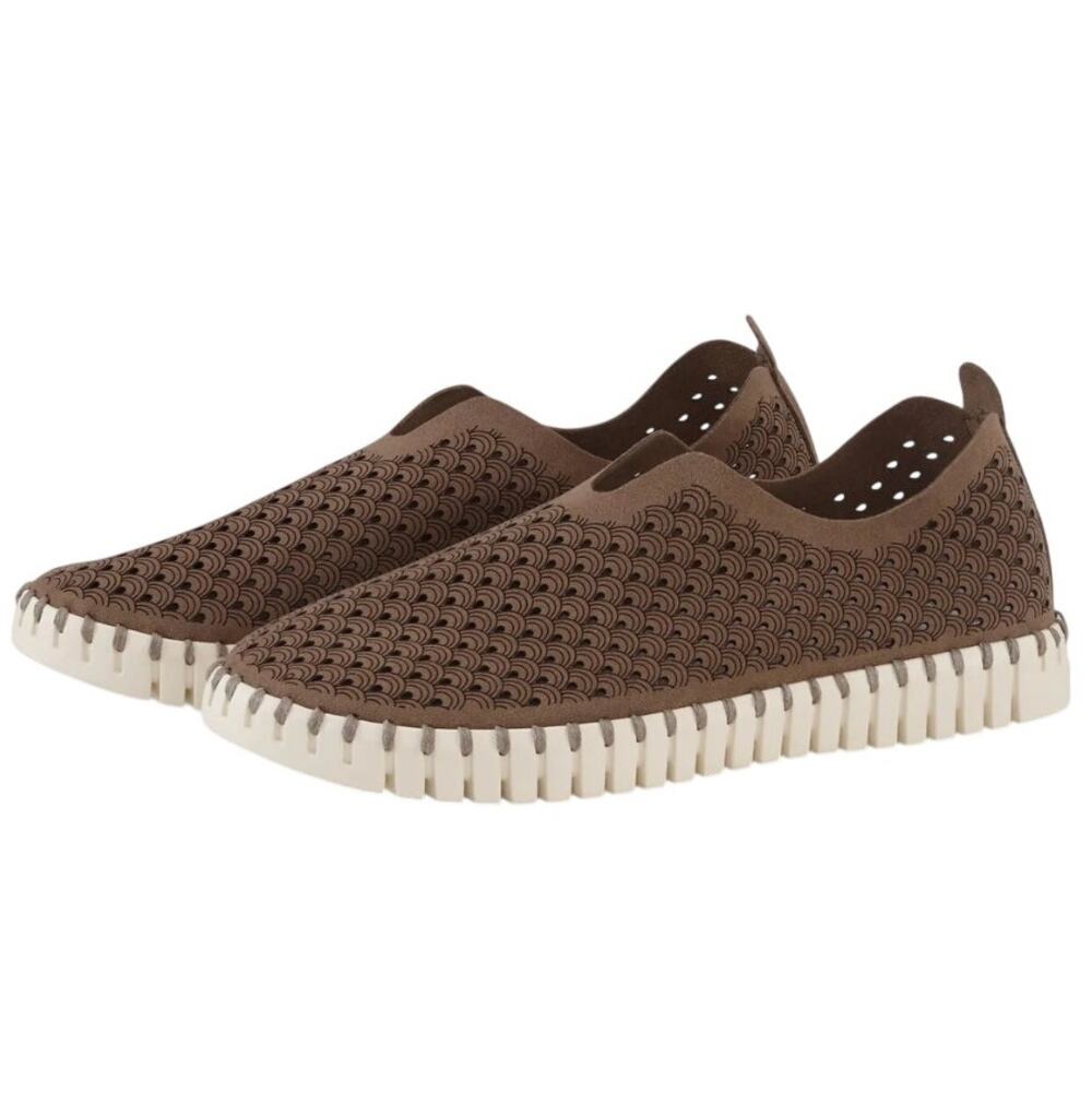 Ilse Jacobsen Tulip Slip On Shoe Dark Chocolate Brown 40 VGUC Breathable Comfort